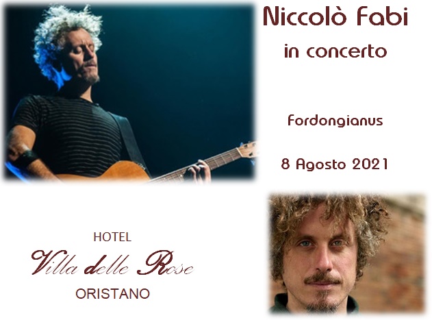 Hotel Villa delle Rose Oristano | Niccolò Fabi in concerto | Fordongianus 08 Agosto 2021 | Prenota ora il tuo soggiorno Hotel Villa delle Rose Oristano | Niccolò Fabi in concerto | Fordongianus 08 Agosto 2021 | Prenota ora il tuo soggiorno