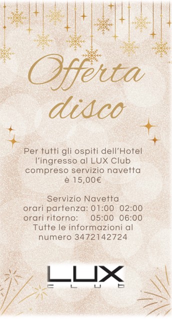 Hotel Villa delle Rose Oristano | Offerta Capodanno 2024 | Lux Club